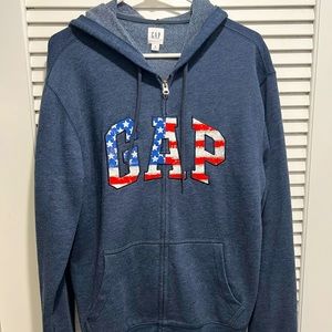 Men’s Medium Gap Navy Blue Zip Up Hoodie
